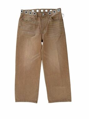 🌼🔥🌼 Re/Done Loose Crop Dessert Sand Jeans Size 27 NWT